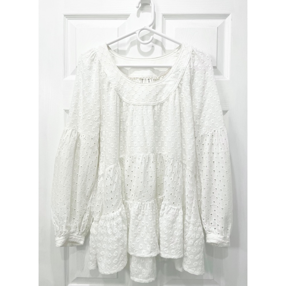 Anthropologie Meadow Rue Boho Eyelet Tunic